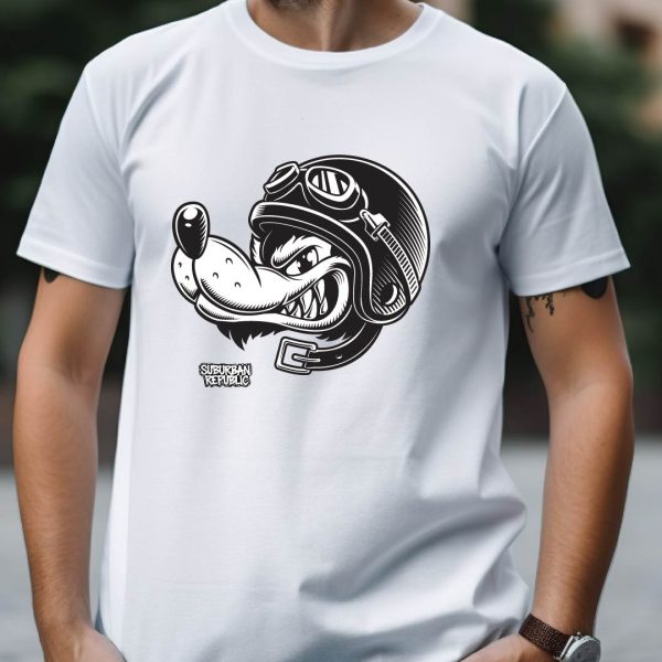 T-Shirt – Wolf Rider Doodle - Image 3