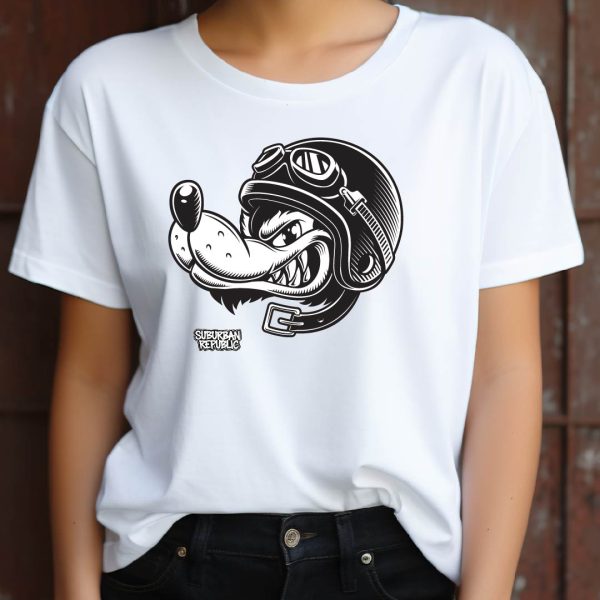 T-Shirt – Wolf Rider Doodle - Image 2