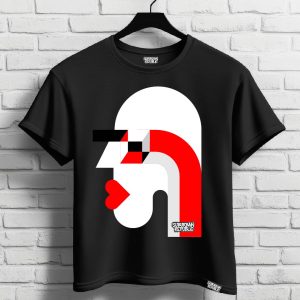 tricou suburban republic abstract head squared eye