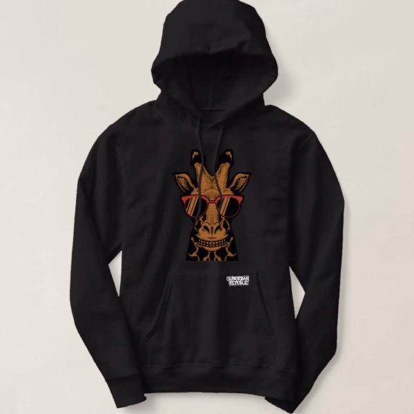 Hoodie - Cool Giraffe - Image 2